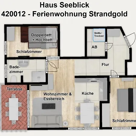 Apartment Haus Seeblick Strandgold